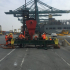 1 / 30 Project ex Antwerp to Hong Kong - 6 Heavy Lift Units - loaded as Breakbulk on Container vessel on bed of 18x40'Flat Rack (3 units - each 900x430x430cm each 62'500 kgs + 3 units each 1245x482x455cm each 104'000 kgs)