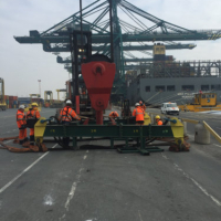 1 / 30 Project ex Antwerp to Hong Kong - 6 Heavy Lift Units - loaded as Breakbulk on Container vessel on bed of 18x40'Flat Rack (3 units - each 900x430x430cm each 62'500 kgs + 3 units each 1245x482x455cm each 104'000 kgs)