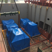 1 / 30 Project ex Antwerp to Hong Kong - 6 Heavy Lift Units - loaded as Breakbulk on Container vessel on bed of 18x40'Flat Rack (3 units - each 900x430x430cm each 62'500 kgs + 3 units each 1245x482x455cm each 104'000 kgs)
