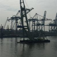 1 / 30 Project ex Antwerp to Hong Kong - 6 Heavy Lift Units - loaded as Breakbulk on Container vessel on bed of 18x40'Flat Rack (3 units - each 900x430x430cm each 62'500 kgs + 3 units each 1245x482x455cm each 104'000 kgs)