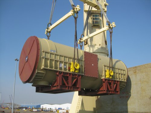 1 / 4 Project ex Vlissingen to Lumut - 1 Generator-Stator - 1177x490x464 cm - 447'400 kgs
